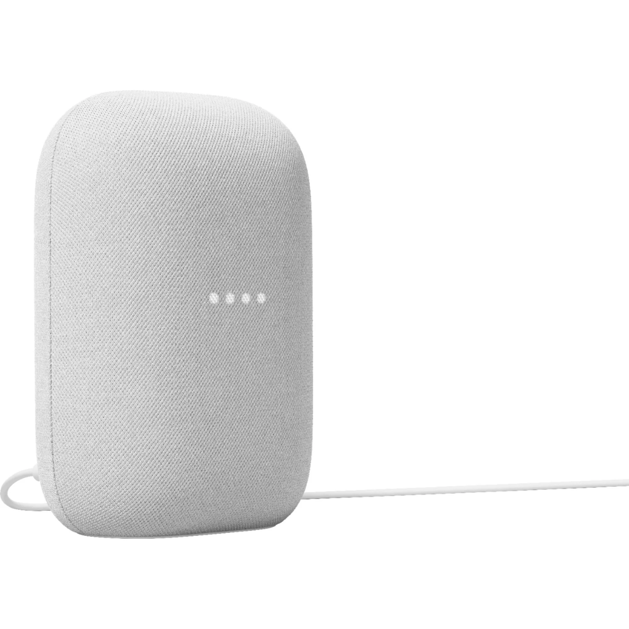 Google GA01420-US Nest Audio Smart Speaker 2 Pack Chalk with Privacy Controls and Superior Sound
