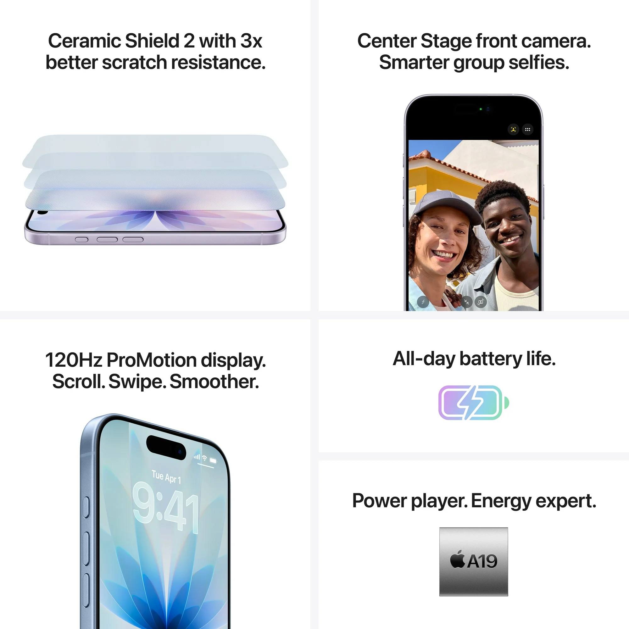 Straight Talk Apple iPhone 17, 5G, 256GB, Lavender - Prepaid Smartphone [Locked to Straight Talk]