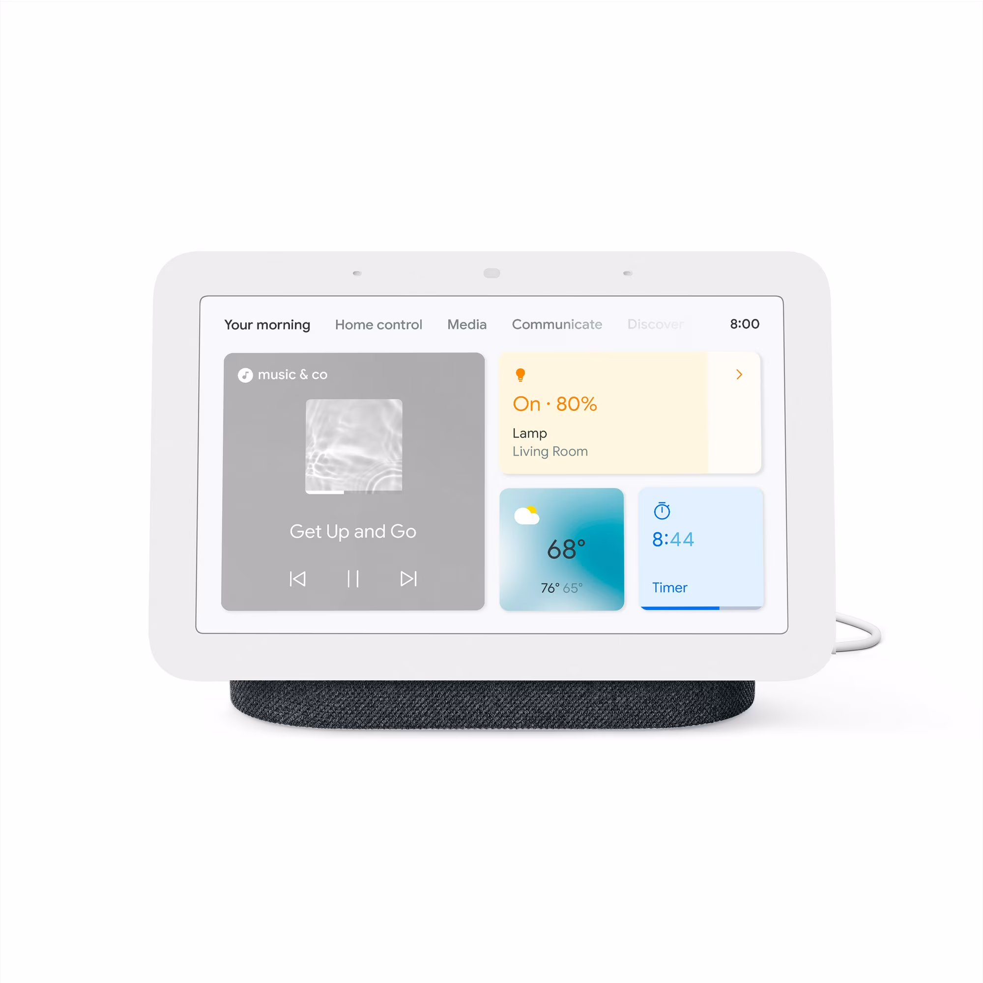 Google Nest Hub 2nd Gen - Smart Home Display with Google Assistant - Charcoal